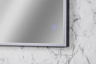 NEW YORK LED ogledalo 1000 x 680 x 35 mm črna mat