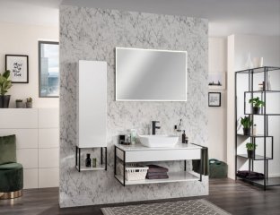 NEW YORK LED ogledalo 1000 x 680 x 35 mm črna mat