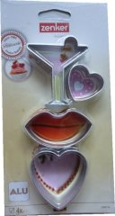 ZENKER Modelčki za piškote LOVE 4 kosi