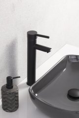 NEW YORK umivalnik iz keramike 500 x 118 x 310 mm siva