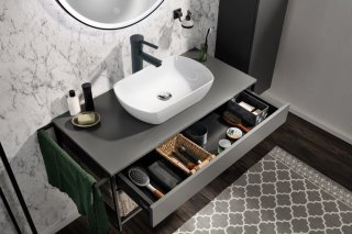 NEW YORK umivalnik iz keramike 500 x 118 x 310 mm bela