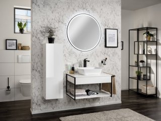 NEW YORK umivalnik iz keramike 500 x 118 x 310 mm bela