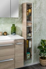 LUXOR visoka omara z ogledalom, desna 202 x 1396 x 265 mm