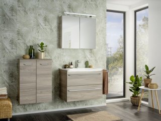 LUXOR dvojna midi omara 602 x 826 x 320 mm, srebrno siva