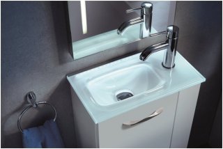 FM Umivalnik iz stekla za mini omarico levi/desni