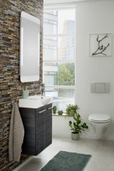 FM Keramični umivalnik bel desno