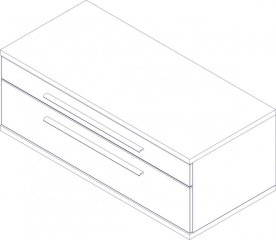 STANFORD omara pod umivalnikom 1100 x 404 x 500 mm Nature Oak