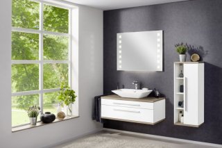 STANFORD midi omara desna 418 x 1060 x 320 mm bela/Nature Oak