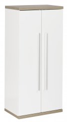 STANFORD dvojna midi omara 502 x 1060 x 320 mm bela/Nature Oak