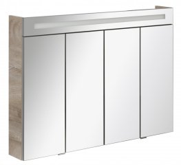 TWINDY ogledalo z omarico 110 x 78,5 x 16,5 cm Nature Oak