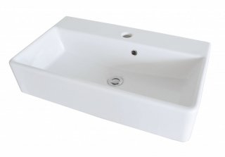 FM umivalnik iz keramike 60x14x35 cm, Bela