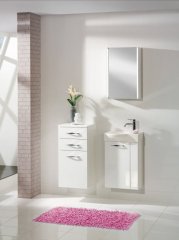 FM Mini-keramični umivalnik 45x10.5x32cm bel, LEVI