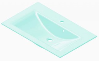 FM Umivalnik iz stekla mint zelena barva