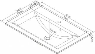 FM Umivalnik iz stekla mint zelena barva