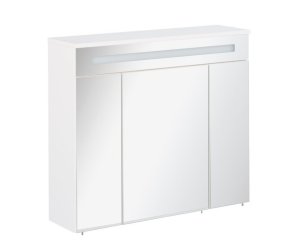 KARA LED ogledalo z omarico 800 x 696 x 225 mm, Bela