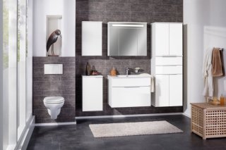 FM KARA visoka viseča omara 60 x 176 x 32 cm, Bela