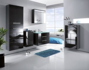 FM KARA visoka viseča omara 60 x 176 x 32 cm, Antracit