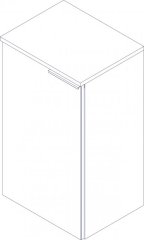 FM KARA spodnja leva omarica 70x40x22cm, Antracit