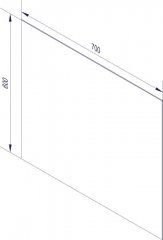 FM Ogledalo ACTIVE s pritrdilom na steno