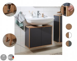 FM Set 4 lesenih nogic za kopalniško pohištvo 15cm