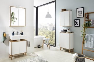 FM Finn Midi omara dvojna 60x75x30.5cm, Bela mat