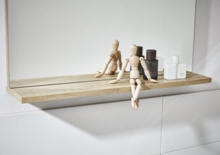 FM Finn Ogledalo s polico 60x69.5x13.5cm, Ast Eiche