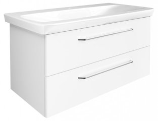 FM Milano Omara pod umivalnikom 100x49.5x48cm, Bela