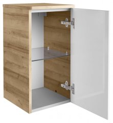 FM Milano Spodnja omara 30x57x32cm, Ast-Eiche/Bela