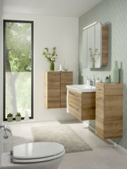 FM Milano Dvojna Midi omarica 60.5x83x32cm, Ast-Eiche