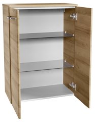 FM Milano Dvojna Midi omarica 60.5x83x32cm, Ast-Eiche