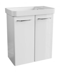 FM MILANO midi omarica 52.5x61x27.5cm, Bela/Bela