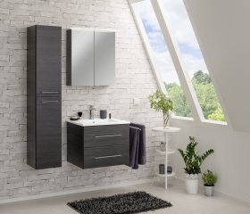 FM B.Perfekt Ogledalo z omarico 600 Temni Hrast