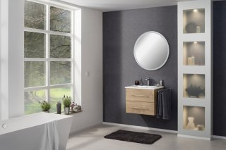 FM B.perfekt Set umivalnik in omarica 622mm, Hrast