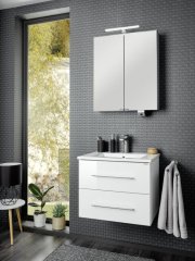 FM B.perfekt Set umivalnik in omarica 622mm, Bela