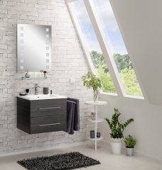 FM B.perfekt Set umivalnik in omarica 622mm, Temni hrast