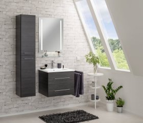 FM B.perfekt Set umivalnik in omarica 622mm, Temni hrast