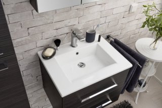 FM B.perfekt Set umivalnik in omarica 622mm, Temni hrast