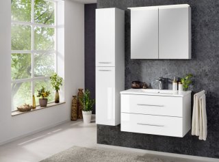 FM B.perfekt Set umivalnik in omarica 820mm, Bela