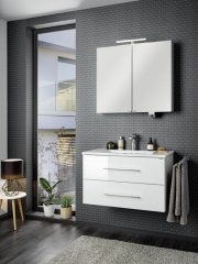 FM B.perfekt Set umivalnik in omarica 820mm, Bela