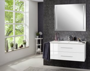 FM B.perfekt Set umivalnik in omarica 1030mm, Bela