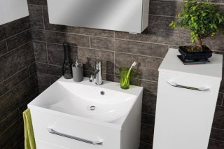 FM B.clever Umivalnik in Omarica pod umivalnikom 60x51x46cm, Bela