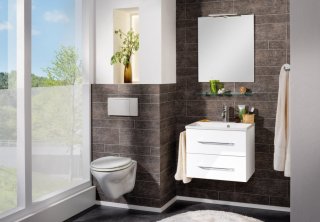 FM B.clever Umivalnik in Omarica pod umivalnikom 60x51x46cm, Bela