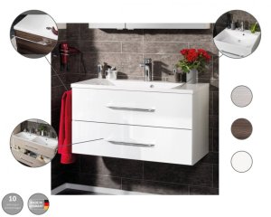 FM B.clever Umivalnik dvojni in Omarica pod umivalnikom 120x51x46cm, Bela