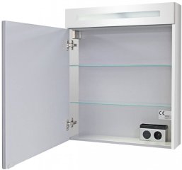 FM LED Ogledalo z omarico 60x71x16.1cm, Bela