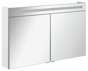 FM LED Ogledalo z omarico 120x71x16cm, Bela