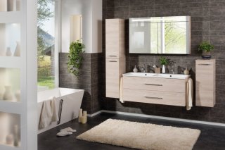 FM LED Ogledalo z omarico 120x71x16cm, Alaska Esche