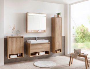 NATURA dvojna midi omara 602 x 826 x 320 mm Ast-Eiche