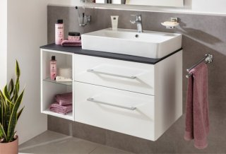 VAIDA umivalnik iz keramike 610 x 110 x 410 mm bela