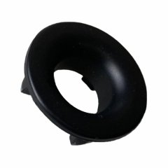 FM Rozeta za preliv črna 22mm