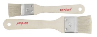 ZENKER Čopič za pecivo 2 kosa les, 18x3cm/20x4cm